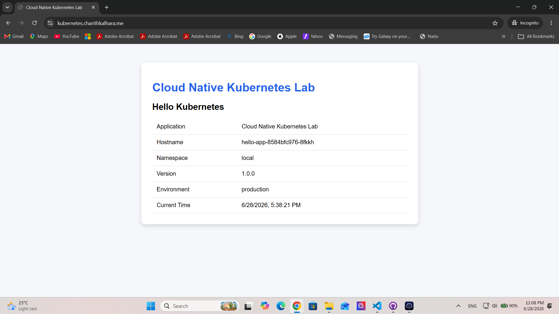 Kubernetes lab preview